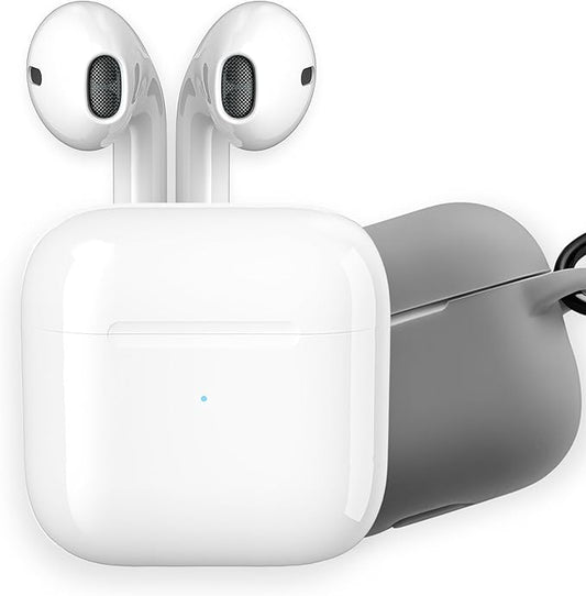 Kabellose Bluetooth In-Ear Kopfhörer | Ladecase, Stereo Sound, Headset & Silikonhülle – Weiß