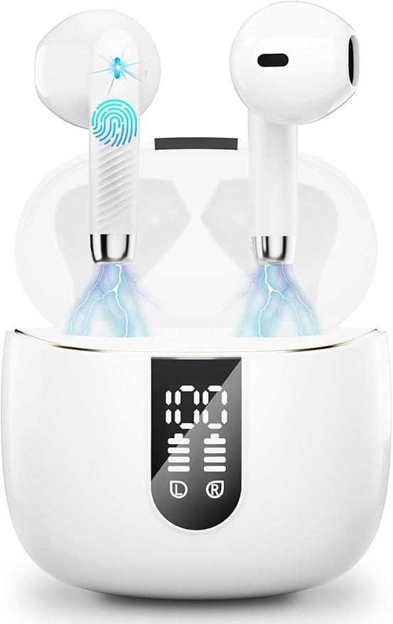 Bluetooth 5.3 In-Ear Kopfhörer | 48h Akku, Deep Bass, ENC Noise Canceling & IP7 Wasserdicht