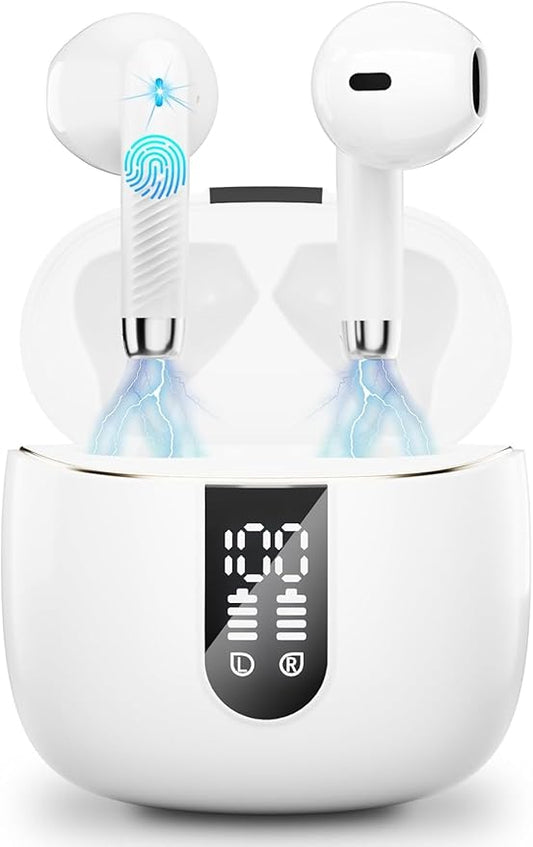 Bluetooth 5.3 In-Ear Kopfhörer | 48h Akku, Deep Bass, ENC Noise Canceling & IP7 Wasserdicht