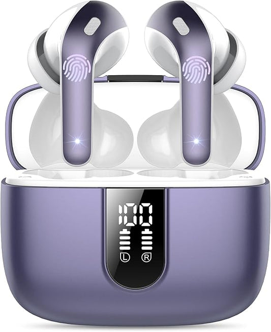 Black Friday Deal – Bluetooth 5.3 In-Ear Kopfhörer | 50H Akku | Deep Bass | 4-fach ENC Noise Cancelling | IPX7 Wasserdicht | USB-C Premium Earbuds 2024